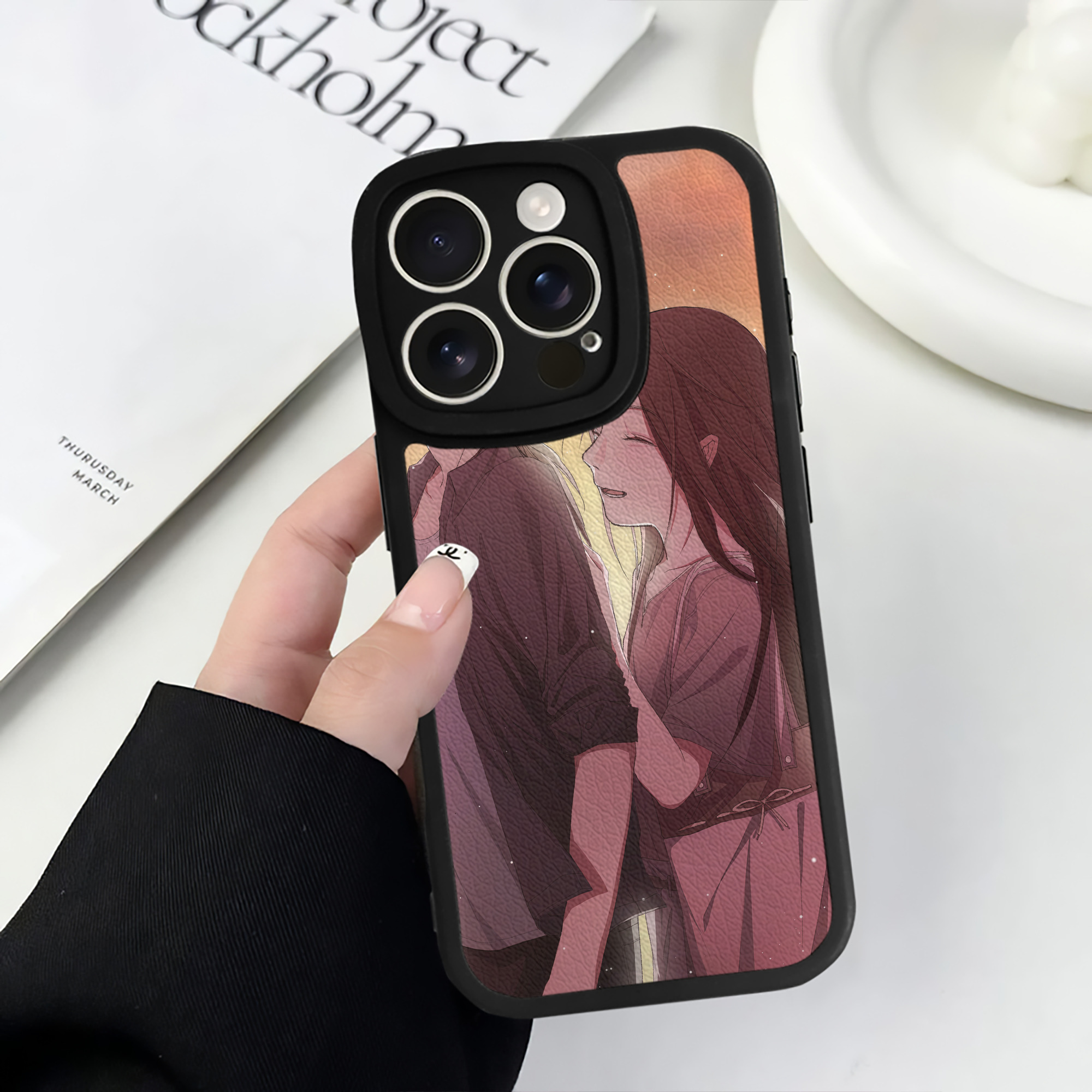 （画像用） NARUTO -ナルト- NARUTO -ナルト- 疾風伝 【iPhone 16シリーズ対応】シリコンスマホケース（レザー調） 材質：シリコン